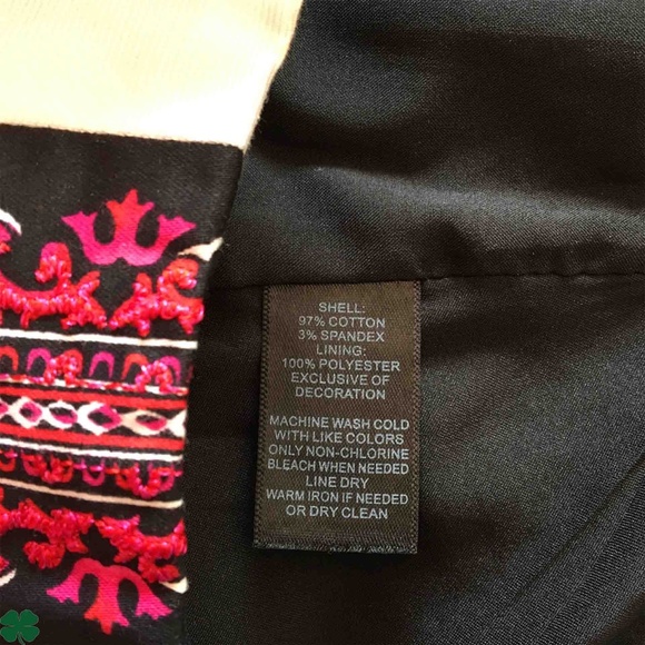 WHBM black Ikat Print Pencil Skirt Size 8 - Picture 5 of 7